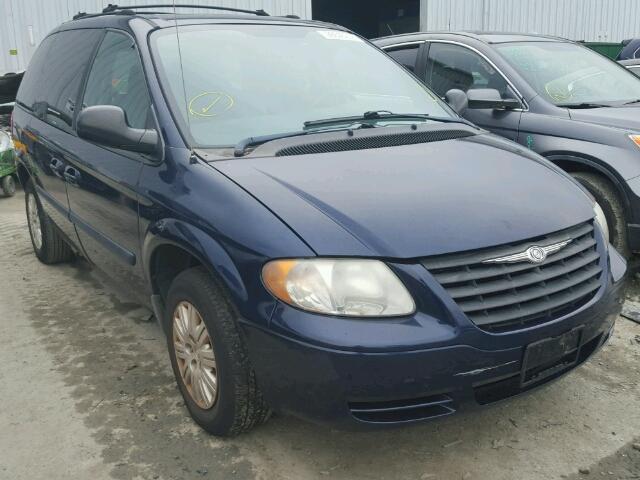 1C4GP45R55B154059 - 2005 CHRYSLER TOWN & COU BLUE photo 1