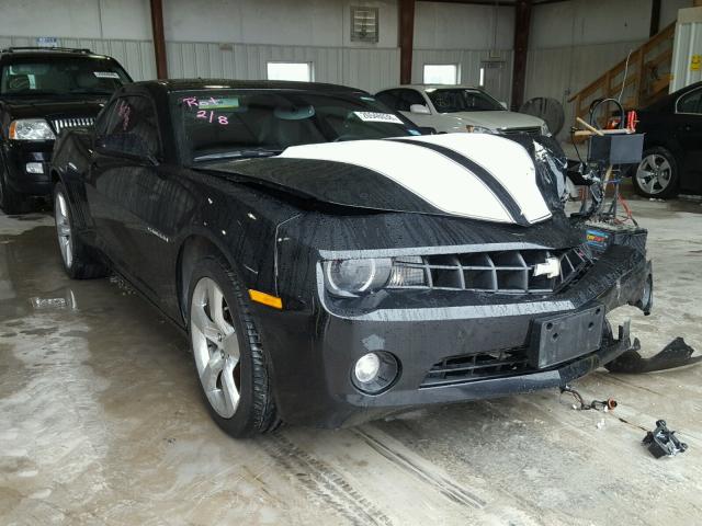 2G1FC1EV5A9193287 - 2010 CHEVROLET CAMARO LT BLACK photo 1