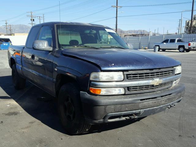 1GCEK19T71E132549 - 2001 CHEVROLET SILVERADO BLUE photo 1