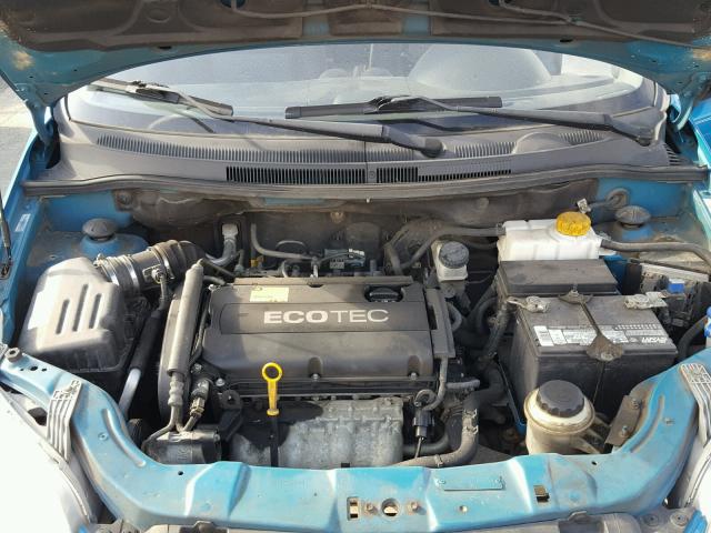 KL1TD66E49B625176 - 2009 CHEVROLET AVEO LS TEAL photo 7