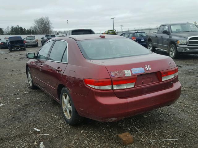 1HGCM56864A123489 - 2004 HONDA ACCORD EX RED photo 3