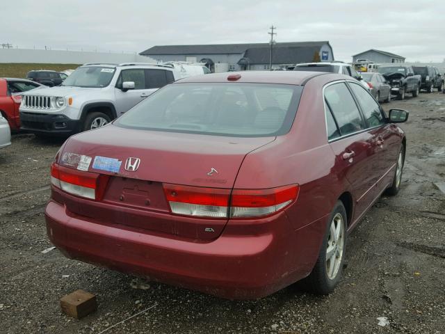 1HGCM56864A123489 - 2004 HONDA ACCORD EX RED photo 4