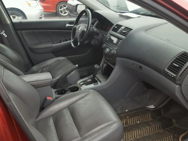 1HGCM56864A123489 - 2004 HONDA ACCORD EX RED photo 5