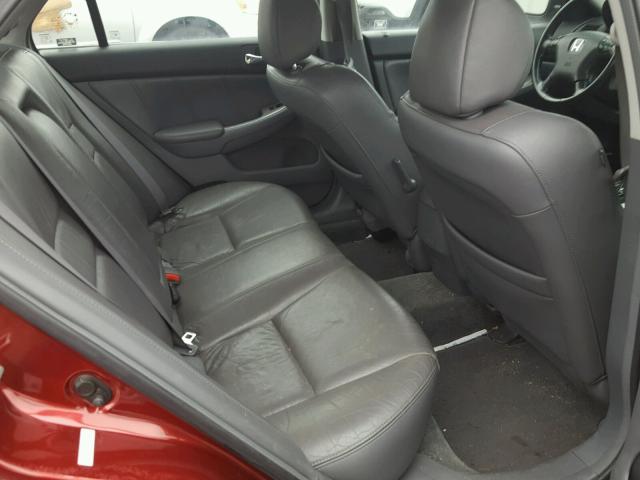 1HGCM56864A123489 - 2004 HONDA ACCORD EX RED photo 6