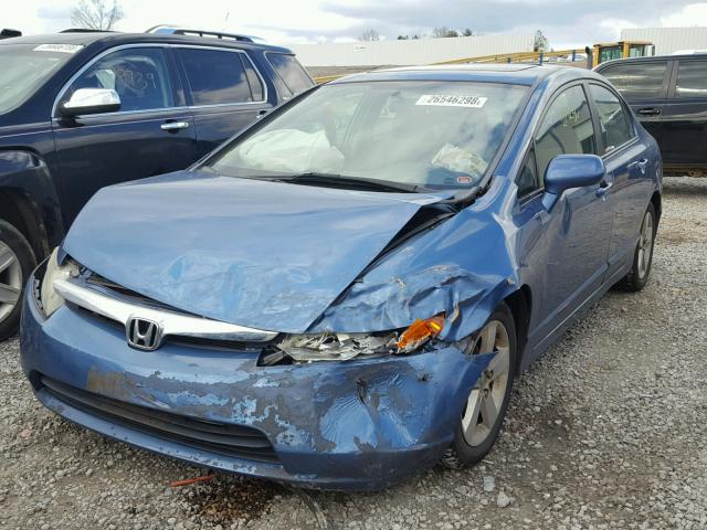 1HGFA16847L124695 - 2007 HONDA CIVIC EX ლურჯი ფოტო 2