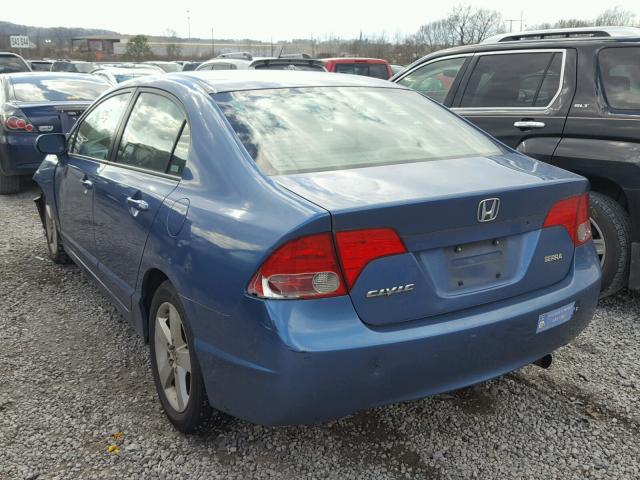 1HGFA16847L124695 - 2007 HONDA CIVIC EX ლურჯი ფოტო 3