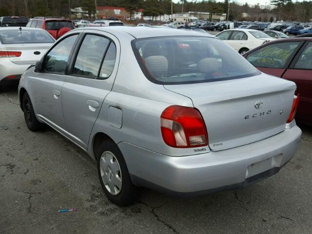 JTDBT123X20208757 - 2002 TOYOTA ECHO SILVER photo 3