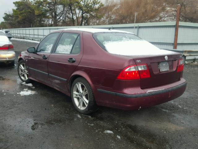 YS3ED49A243001161 - 2004 SAAB 9-5 ARC MAROON photo 3