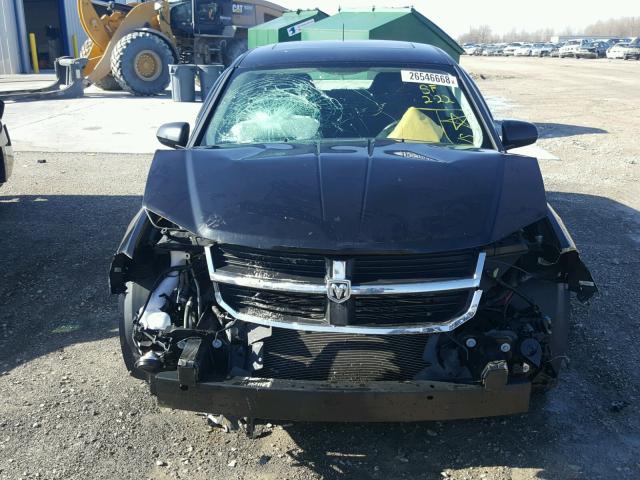 1B3CC1FB8AN216137 - 2010 DODGE AVENGER EX BLACK photo 9