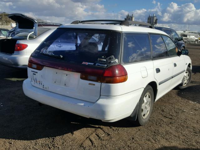 4S3BK4352W7314394 - 1998 SUBARU LEGACY L WHITE photo 4