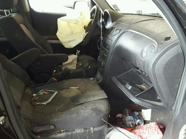 3GNCA13D48S661816 - 2008 CHEVROLET HHR LS BLACK photo 5