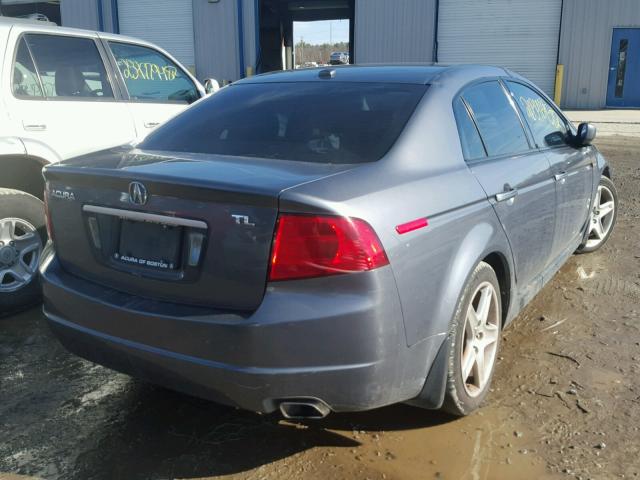 19UUA66216A074185 - 2006 ACURA 3.2TL GRAY photo 4