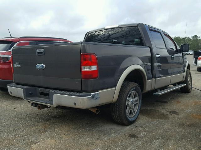 1FTPW12V17FA50425 - 2007 FORD F150 SUPER BLACK photo 4