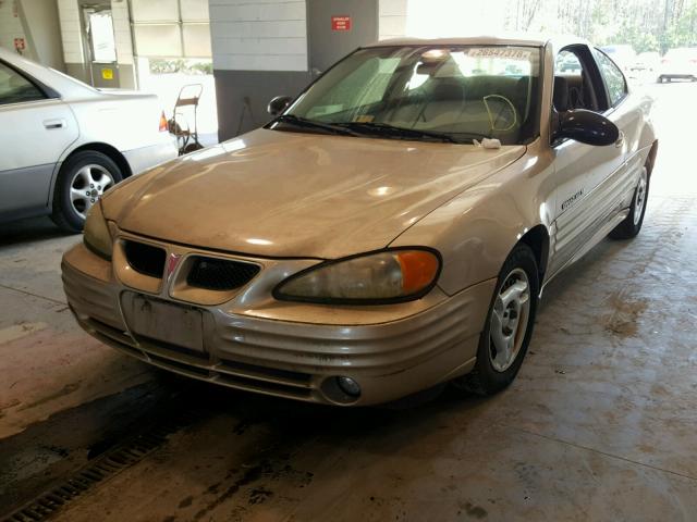 1G2NE12F42C179132 - 2002 PONTIAC GRAND AM S ოქროსფერი ფოტო 2