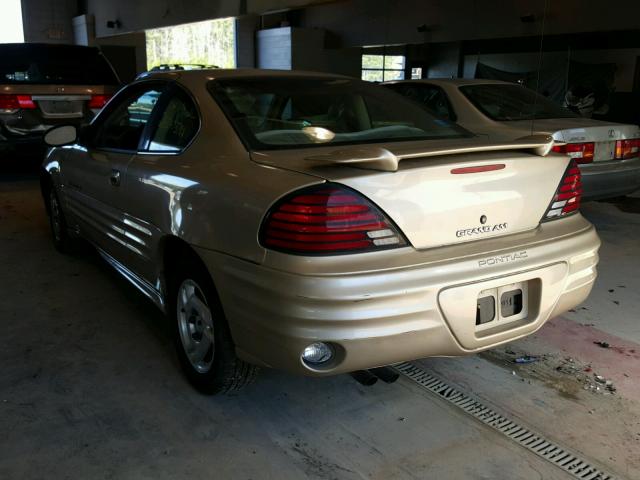 1G2NE12F42C179132 - 2002 PONTIAC GRAND AM S GOLD photo 3