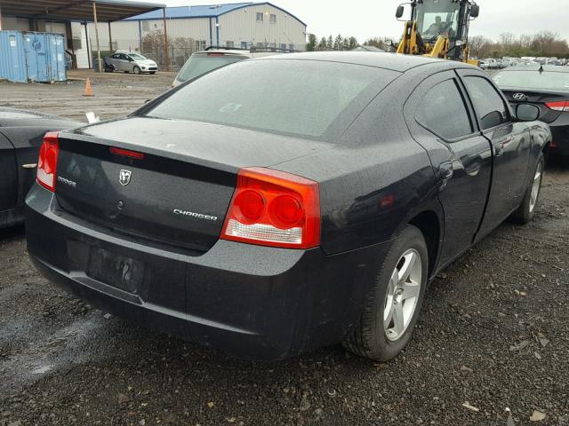 2B3KA43D29H517693 - 2009 DODGE CHARGER BLACK photo 4