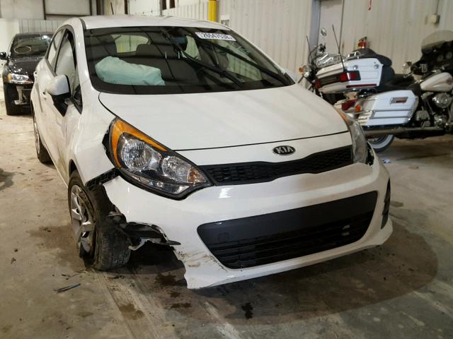 KNADM5A3XG6620726 - 2016 KIA RIO LX WHITE photo 1