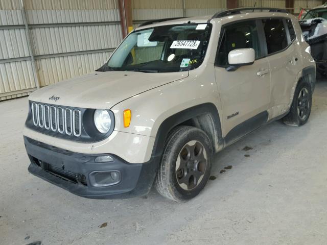 ZACCJABH9FPB89012 - 2015 JEEP RENEGADE L TAN photo 2