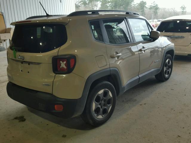 ZACCJABH9FPB89012 - 2015 JEEP RENEGADE L TAN photo 4