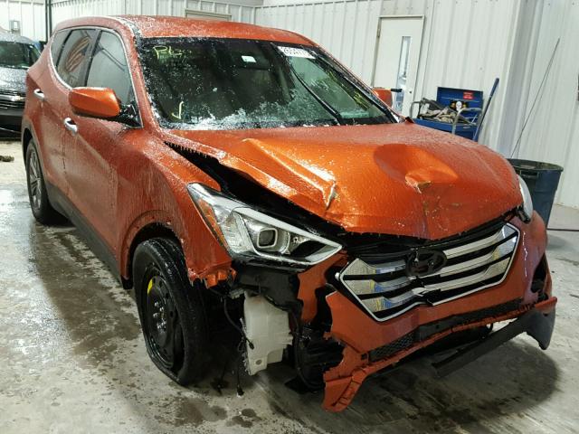 5XYZTDLB3GG321439 - 2016 HYUNDAI SANTA FE S ORANGE photo 1