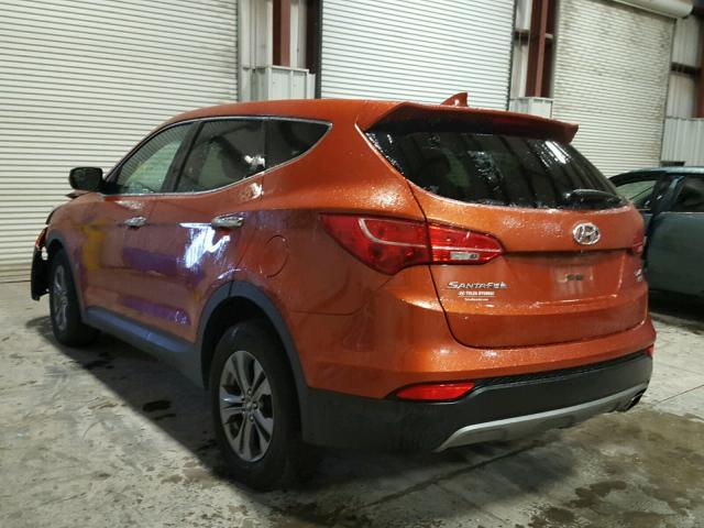 5XYZTDLB3GG321439 - 2016 HYUNDAI SANTA FE S ORANGE photo 3