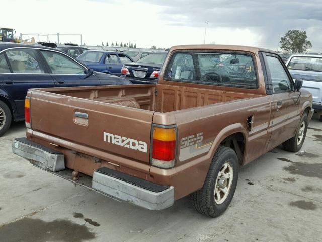 JM2UF1135H0114162 - 1987 MAZDA B2200 SHOR BROWN photo 4