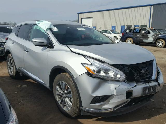 5N1AZ2MH7HN133175 - 2017 NISSAN MURANO S SILVER photo 1