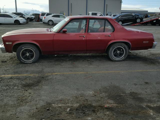 1X69Q6L135054 - 1976 CHEVROLET NOVA RED photo 10