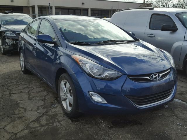 KMHDH4AE6DU990190 - 2013 HYUNDAI ELANTRA GL BLUE photo 1