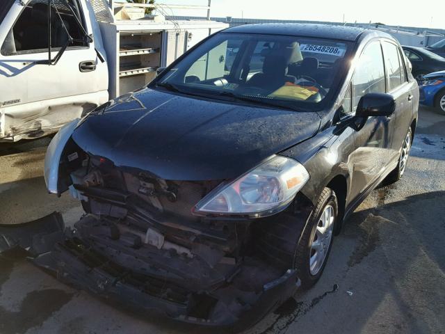 3N1BC11EX9L362808 - 2009 NISSAN VERSA S BLACK photo 2