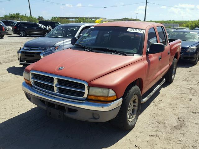 1B7HL2AX01S292210 - 2001 DODGE DAKOTA QUA RED photo 2