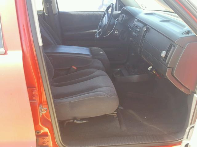 1B7HL2AX01S292210 - 2001 DODGE DAKOTA QUA RED photo 5