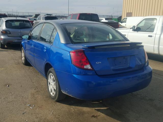 1G8AJ52F63Z131752 - 2003 SATURN ION LEVEL BLUE photo 3