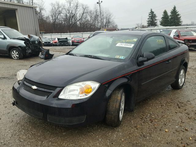 1G1AL12F057577461 - 2005 CHEVROLET COBALT LS BLACK photo 2