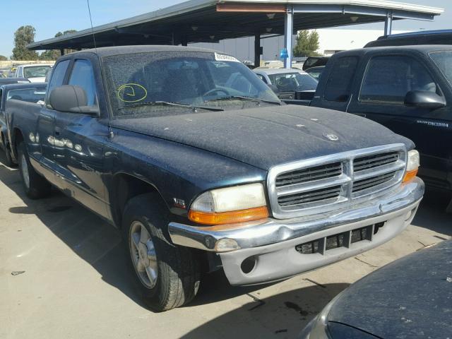 1B7GL22X4XS216203 - 1999 DODGE DAKOTA GREEN photo 1