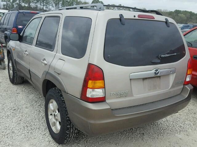 4F2YU09182KM13066 - 2002 MAZDA TRIBUTE LX BEIGE photo 3