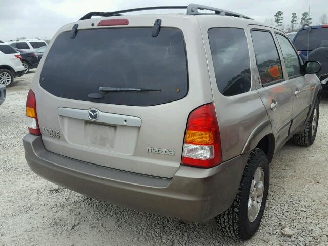 4F2YU09182KM13066 - 2002 MAZDA TRIBUTE LX BEIGE photo 4