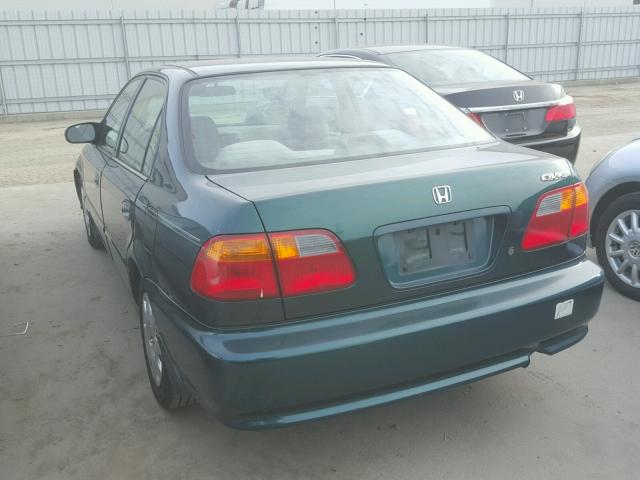 2HGEJ6612XH558641 - 1999 HONDA CIVIC BASE GREEN photo 3