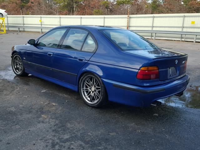 WBSDE9344YBZ96904 - 2000 BMW M5 BLUE photo 3