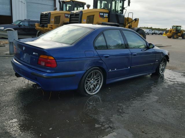 WBSDE9344YBZ96904 - 2000 BMW M5 BLUE photo 4