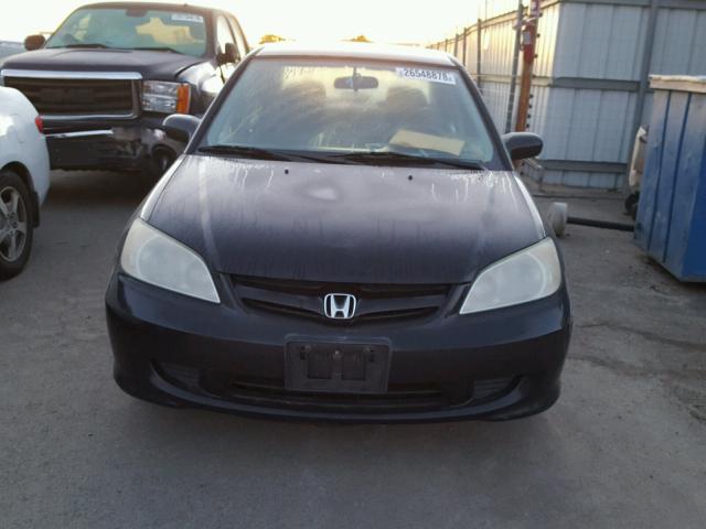 2HGES16534H561952 - 2004 HONDA CIVIC LX BLACK photo 9