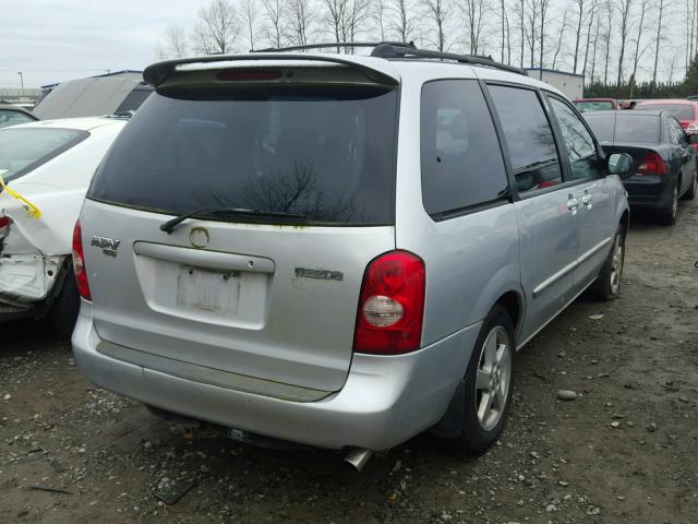 JM3LW28J630360437 - 2003 MAZDA MPV WAGON SILVER photo 4