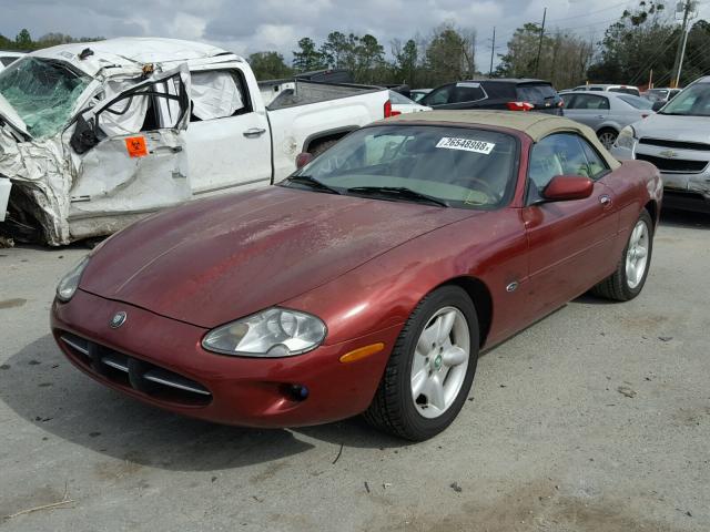 SAJGX2741VC011191 - 1997 JAGUAR XK8 RED photo 2