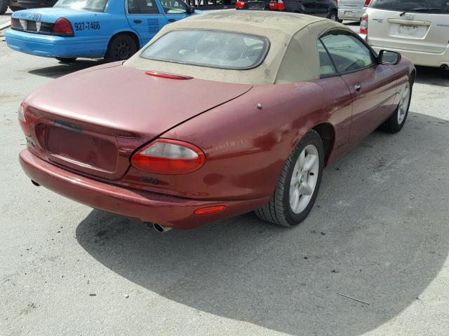 SAJGX2741VC011191 - 1997 JAGUAR XK8 RED photo 4