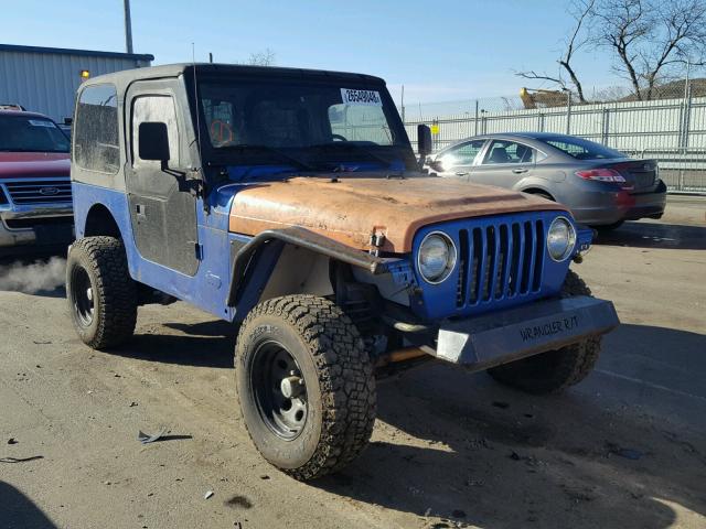 1J4FA29P92P761309 - 2002 JEEP WRANGLER / BLUE photo 1