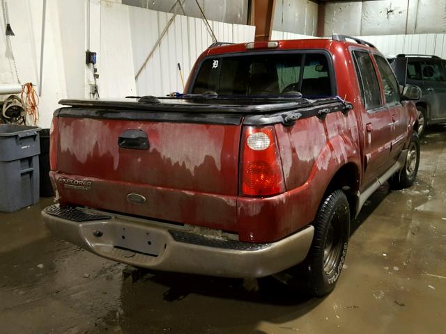 1FMZU77E13UA99653 - 2003 FORD EXPLORER S RED photo 4