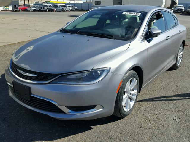 1C3CCCAB8FN530156 - 2015 CHRYSLER 200 LIMITE CHARCOAL photo 2