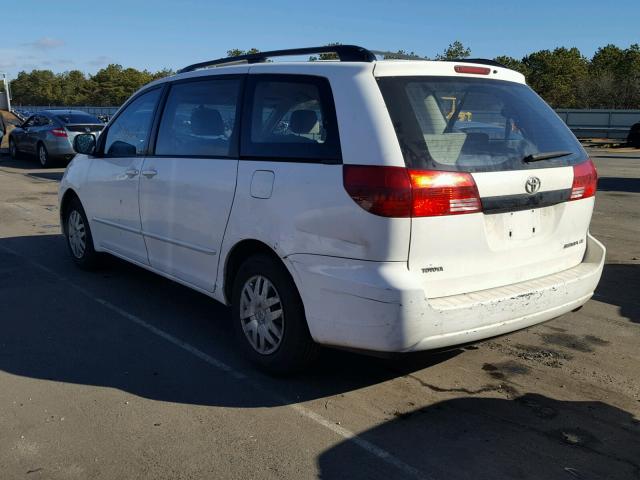 5TDZA23C14S107129 - 2004 TOYOTA SIENNA CE WHITE photo 3