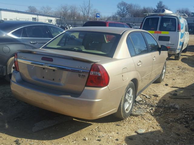 1G1ZT54885F174049 - 2005 CHEVROLET MALIBU LS TAN photo 4