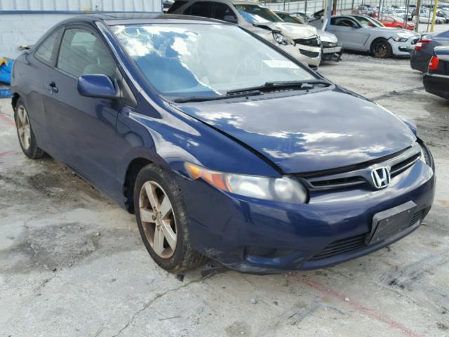 2HGFG11807H540679 - 2007 HONDA CIVIC EX BLUE photo 1